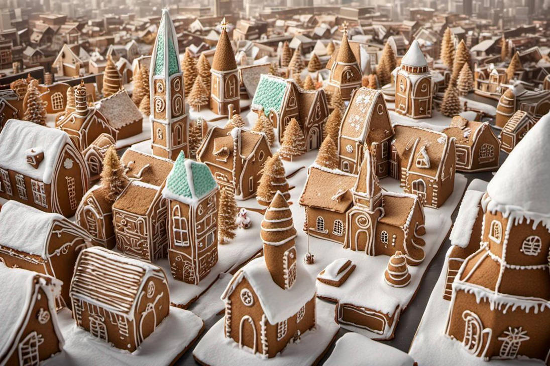 Gingerbread City 1 by Mesjogge on DeviantArt