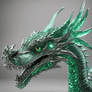 Green crystal dragon