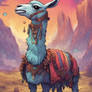 Multicolored Llama