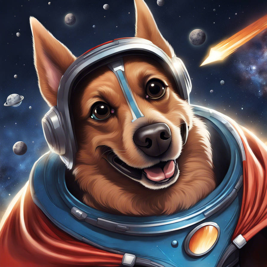 Asteroid the superhero space dog