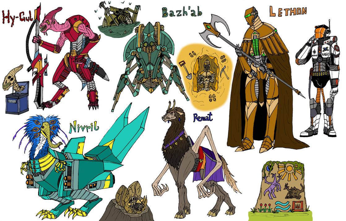 Deviantart Alien Types MECHAROK - Minor Alien Species (Part 11) by ND999 on DeviantArt