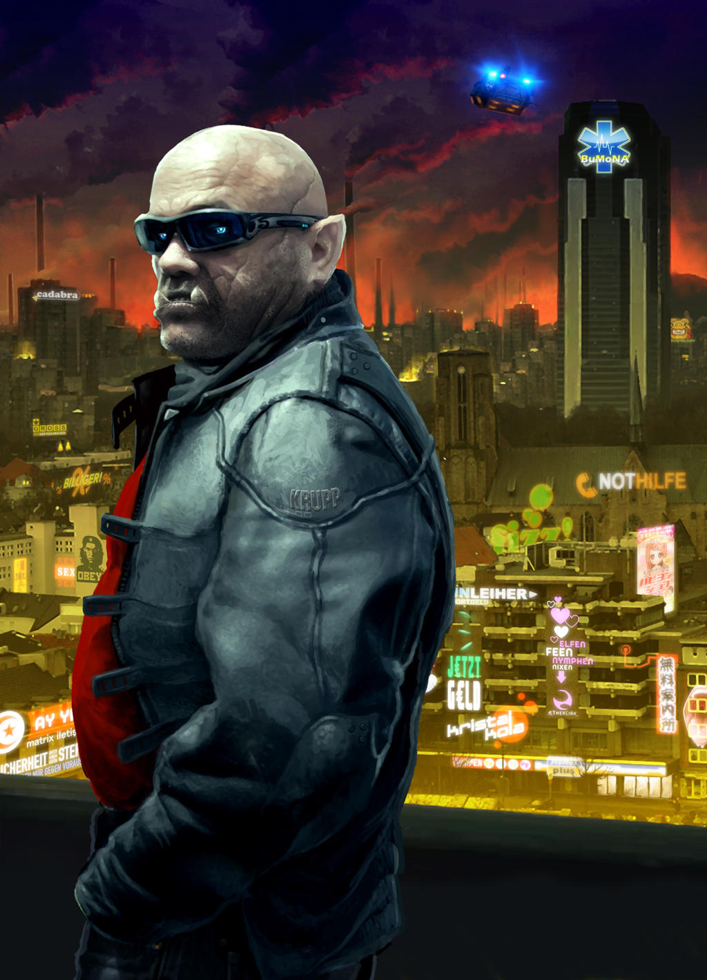 Shadowrun Novel Cover Art by raben-aas on DeviantArt