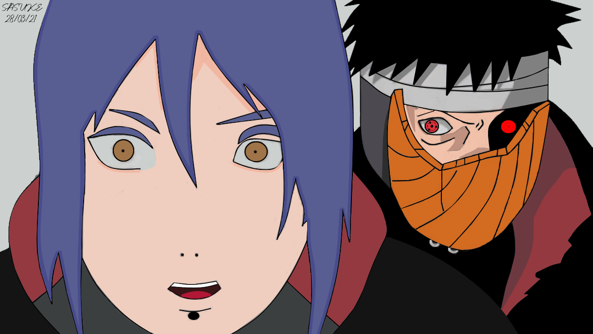 Naruto e Hinata o desenho q demorei a fazer