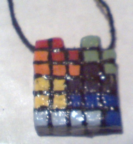 Tetris necklace