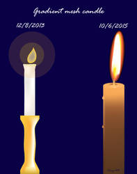 Gradient Mesh Candles Comparison
