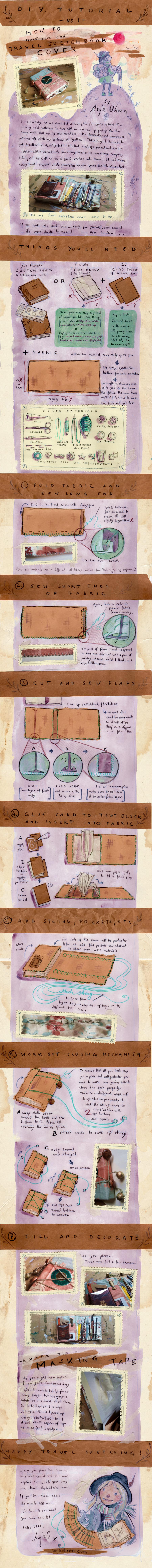 Tutorial - Travel Sketchbook Cover