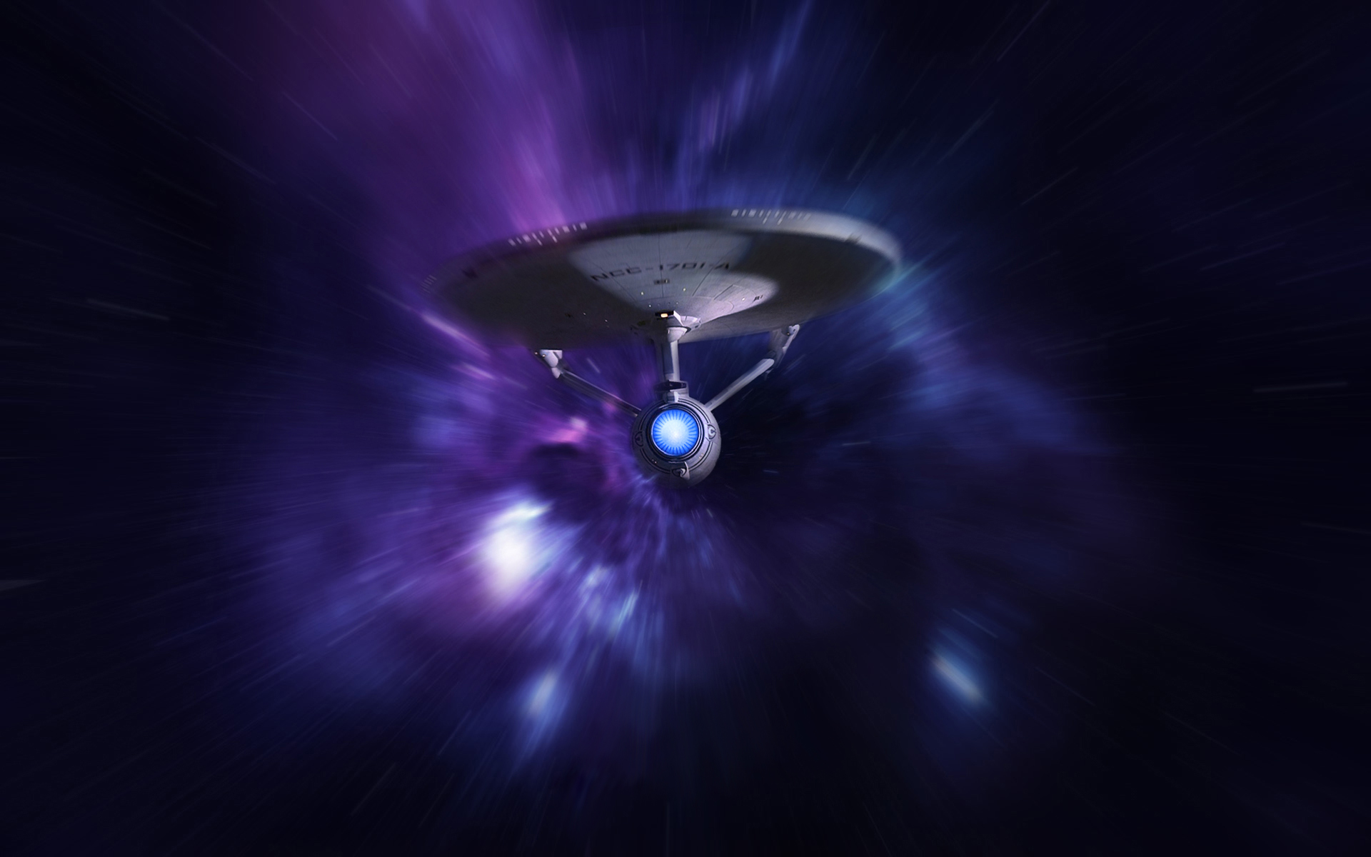 Enterprise at warp by 1darthvader