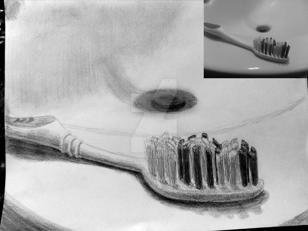 Graphite Pencil Sketch: Tooth Brush by JIMENOPOLIX on DeviantArt