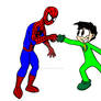 Spider-Man and Micro-Boy (Colored)