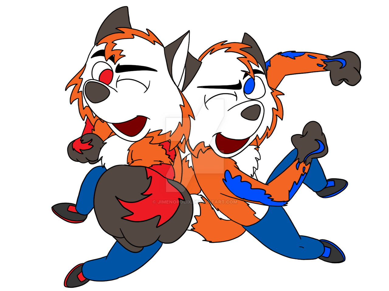 Dynamite Twins Leap Into Action By Jimenopolix On Deviantart