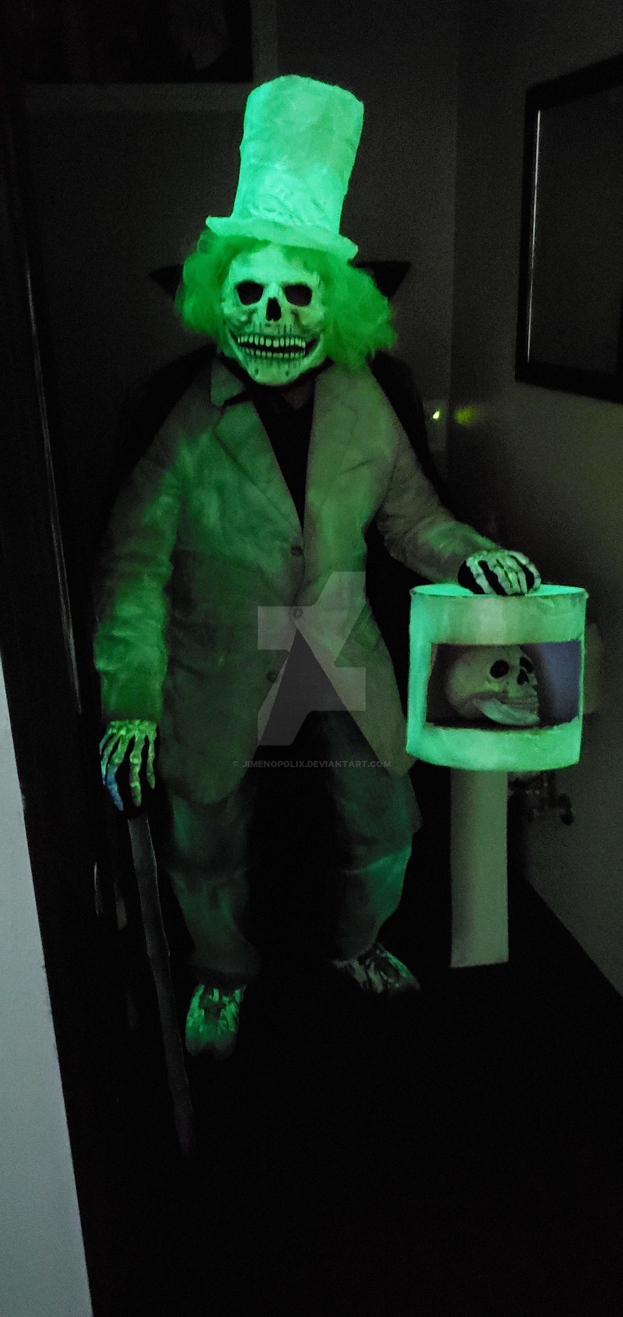 My Hatbox Ghost costume from this past Halloween. The hatbox
