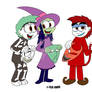 Disney Tim Burton Costumes - Joe, Venny, and Toe