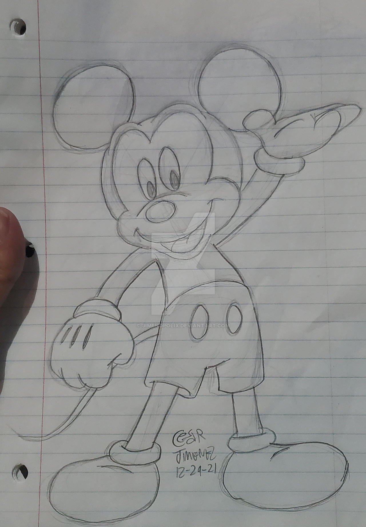 Mickey Mouse - Journal Drawing by JIMENOPOLIX on DeviantArt
