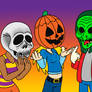 Lauren Gang Wearing Silver Shamrock Masks