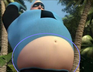 Mricredible.belly on X: Mr incredible he can't put his belt