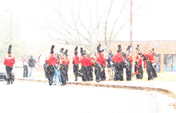 Parade in Snow