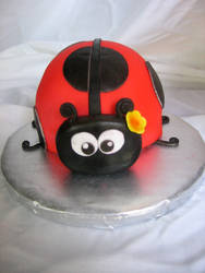 Ladybug Baby Cake
