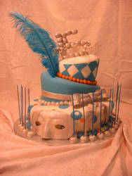 Masquerade Quinceanera Cake