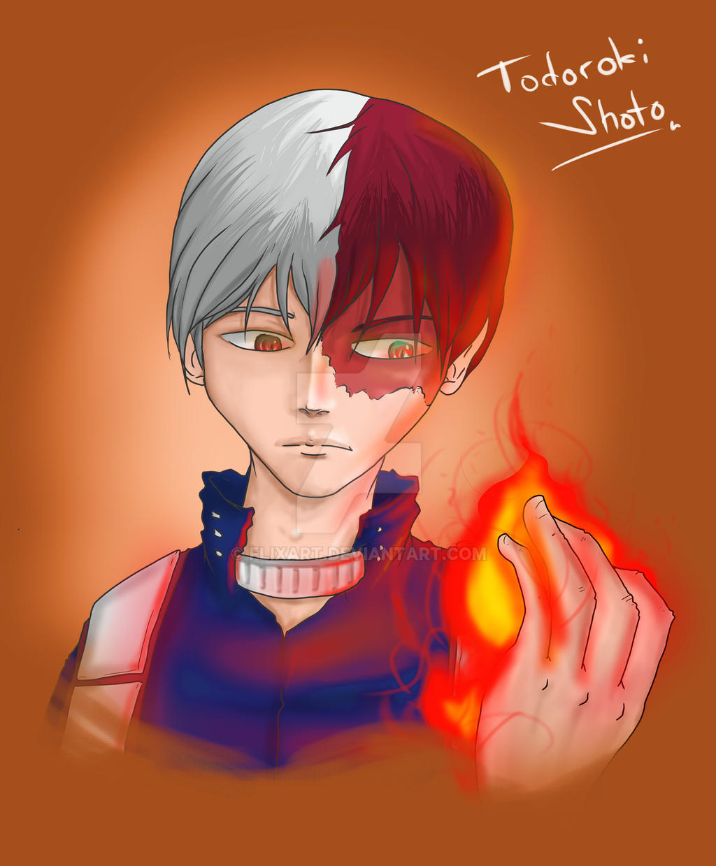 Fan Art Todoroki Boku No Hero Academia by Flixart on DeviantArt