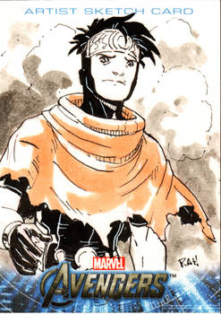Avengers Sketch Card Wiccan