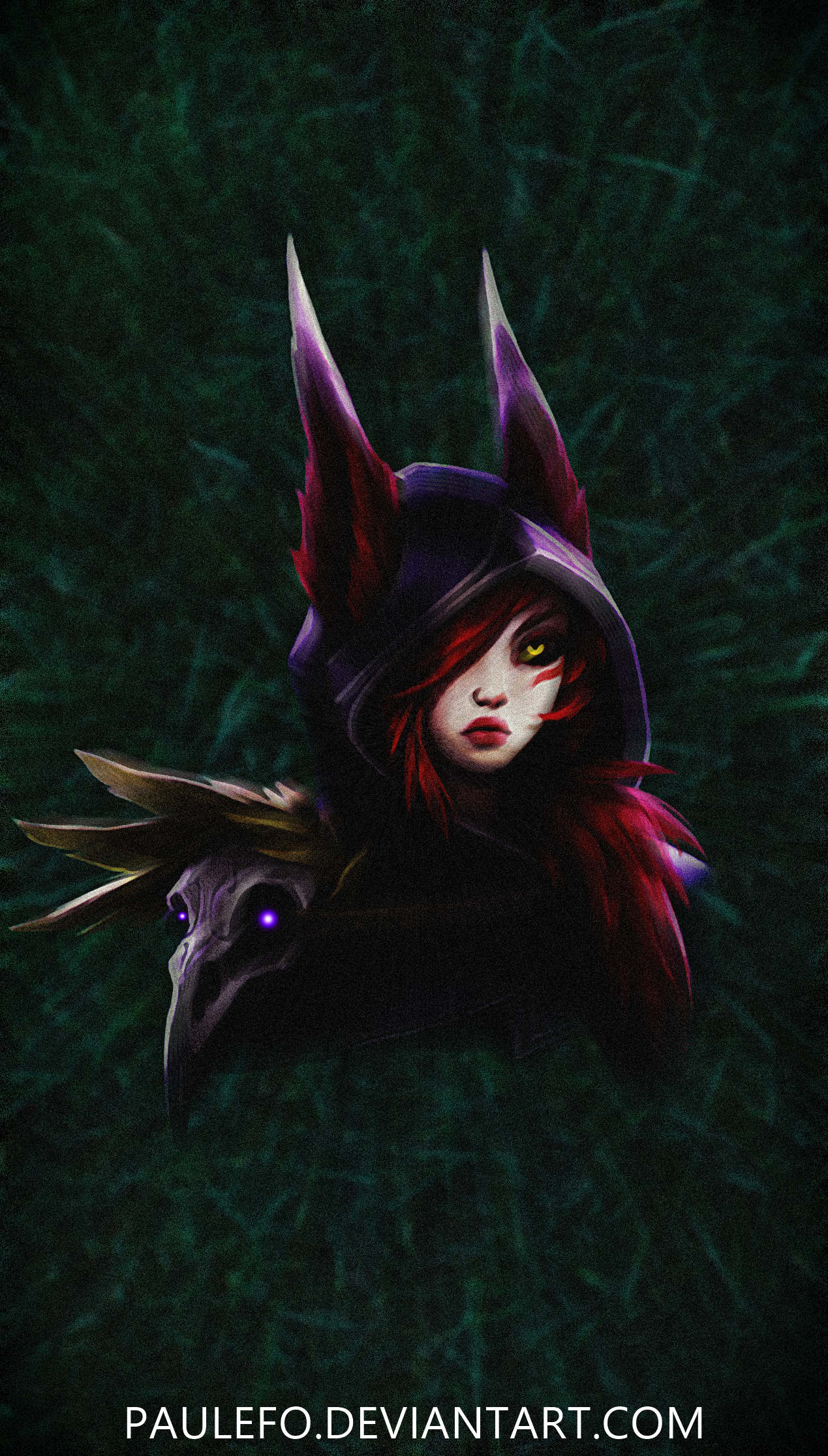 Wallpaper Xayah League Of Legends By Paulefo On Deviantart