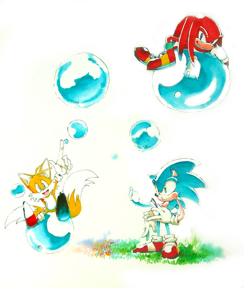 Sonic Tails and Knuckles by lonerurouni187 on DeviantArt