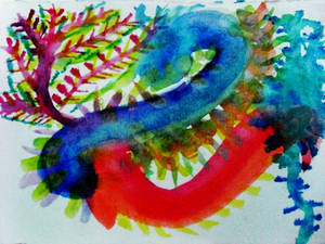 Watercolor Scribble #1