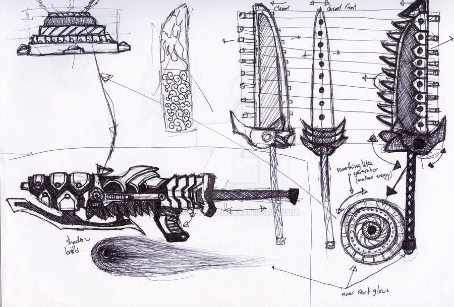 Subtle Weapon Design Weapon design 01 by andykhaov on DeviantArt