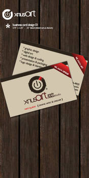 xnusART business card mock 1