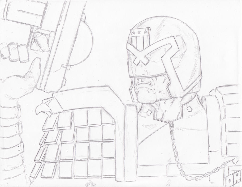 Judge Dredd Sketch by Steel-Raven on DeviantArt Judge Dredd Sketch by Steel-Raven on DeviantArt