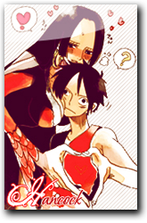 Boa Hancock and Luffy