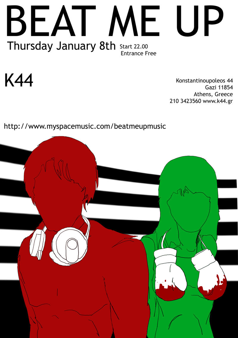 beat me up poster by pgeronimos on DeviantArt