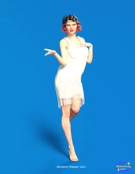 Barefoot Flapper Girl