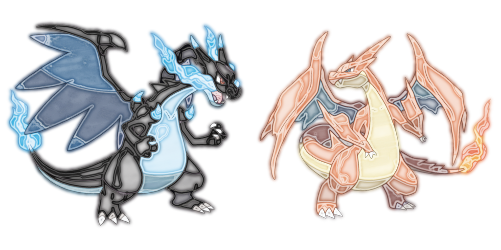 Mega Charizard X and Y by Inklev on DeviantArt
