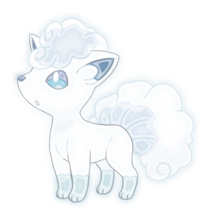 Neon Alolan Vulpix by Soleviatis on DeviantArt