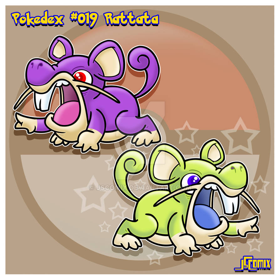 Pokedex #019: Rattata by JSComix on DeviantArt