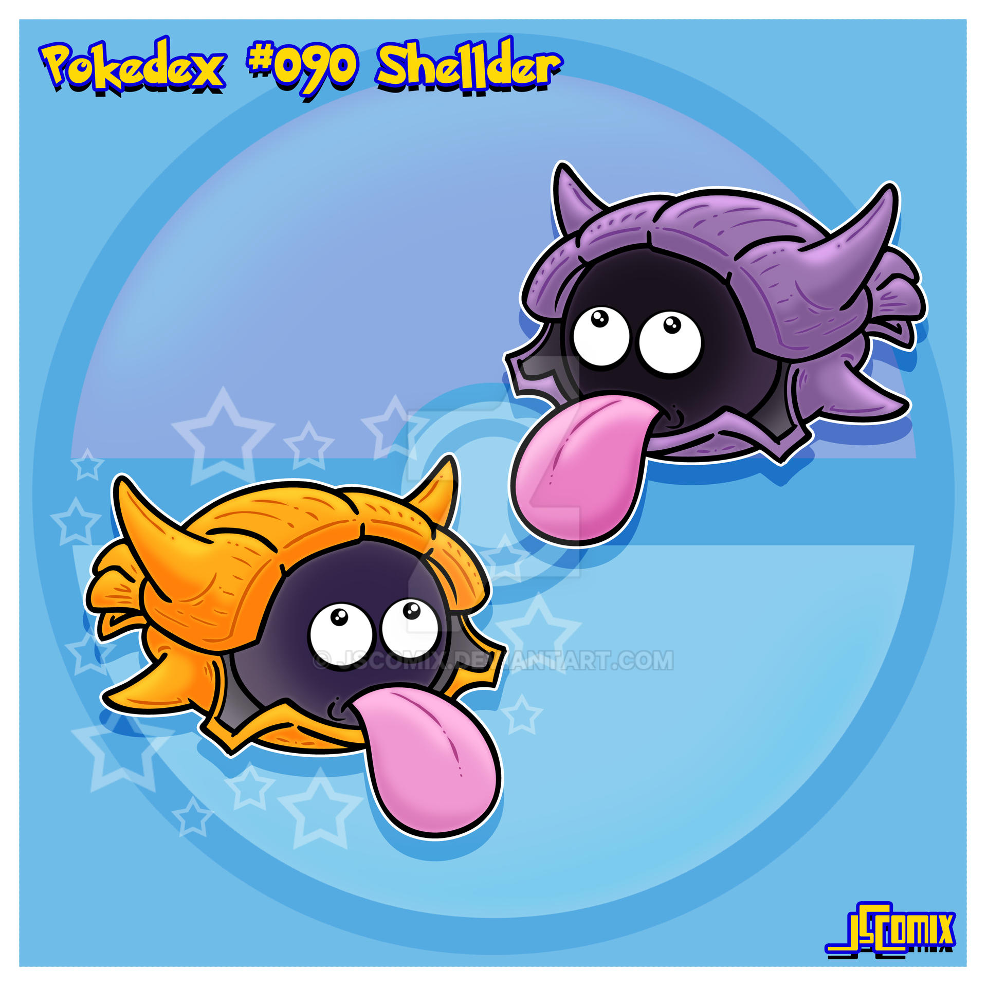 Pokedex #090: Shellder by JSComix on DeviantArt
