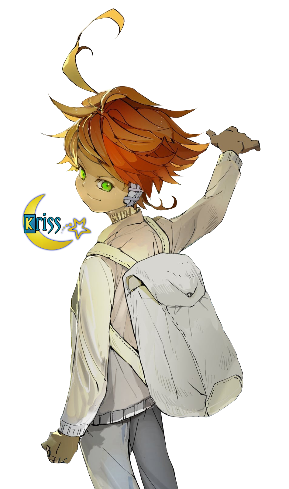 emma (yakusoku no neverland) drawn by yuumei