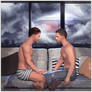 ARRIVAL gay comic by Clive Masteir