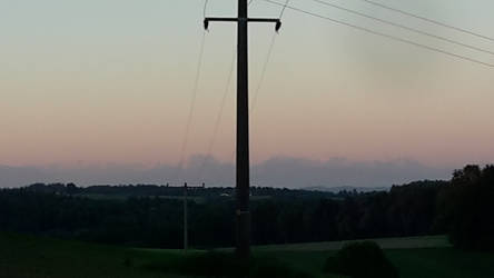 sunset over the Mountains