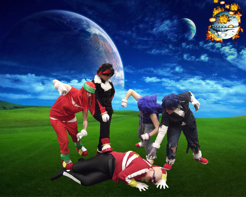 Defeat of Robotnik, fall of the Death Egg by linkinspirit95