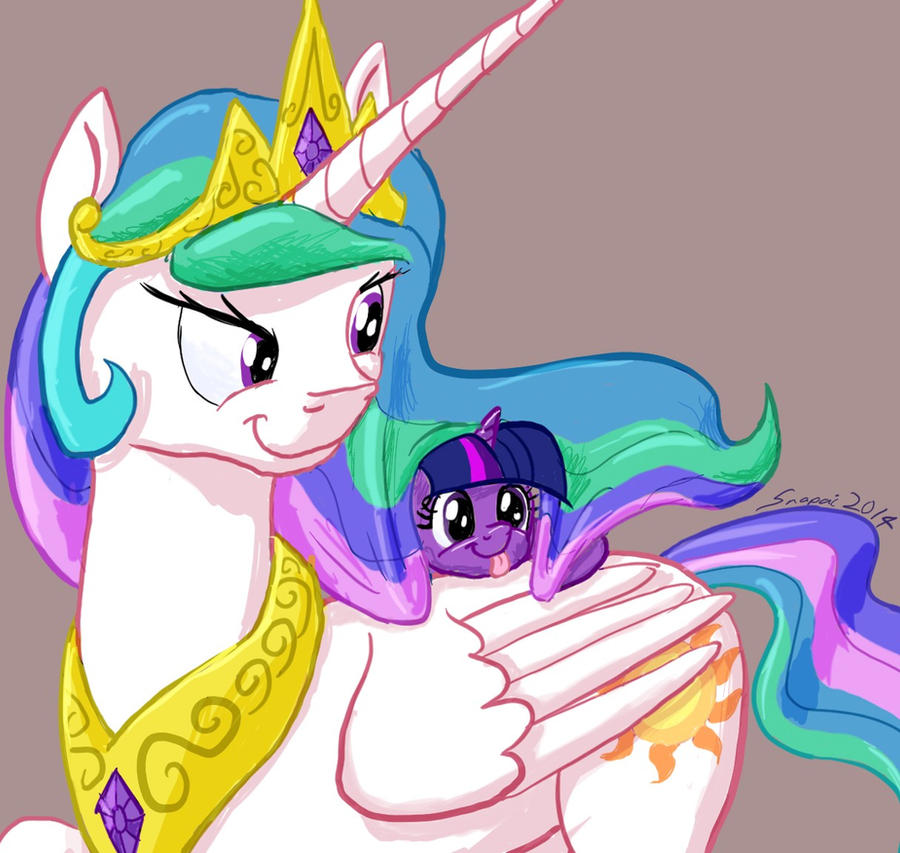 Princess Celestia has Sparkles in her Hair