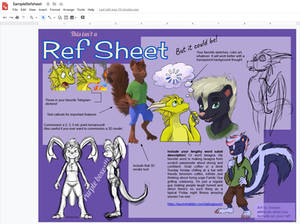 A different idea for refsheets