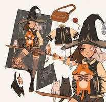 OPEN Adopt: auction | Cat Witch by finegold