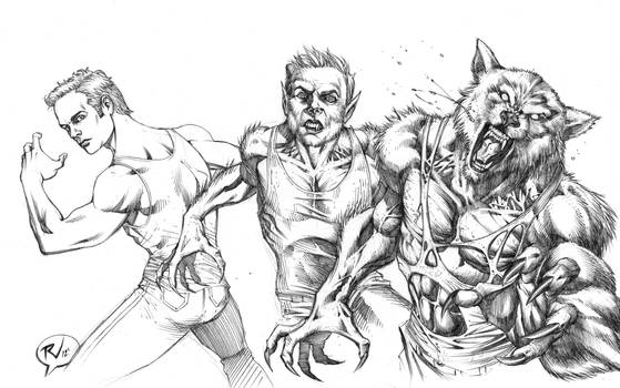 Werewolf transfrmation COMMISSION 2