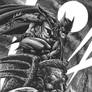 Batman on Gargoyle INKWASH