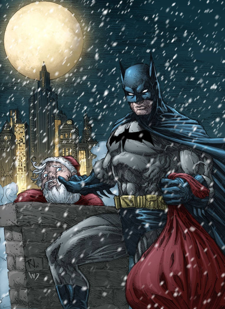 Batman X-mas Colored by RudyVasquez on DeviantArt