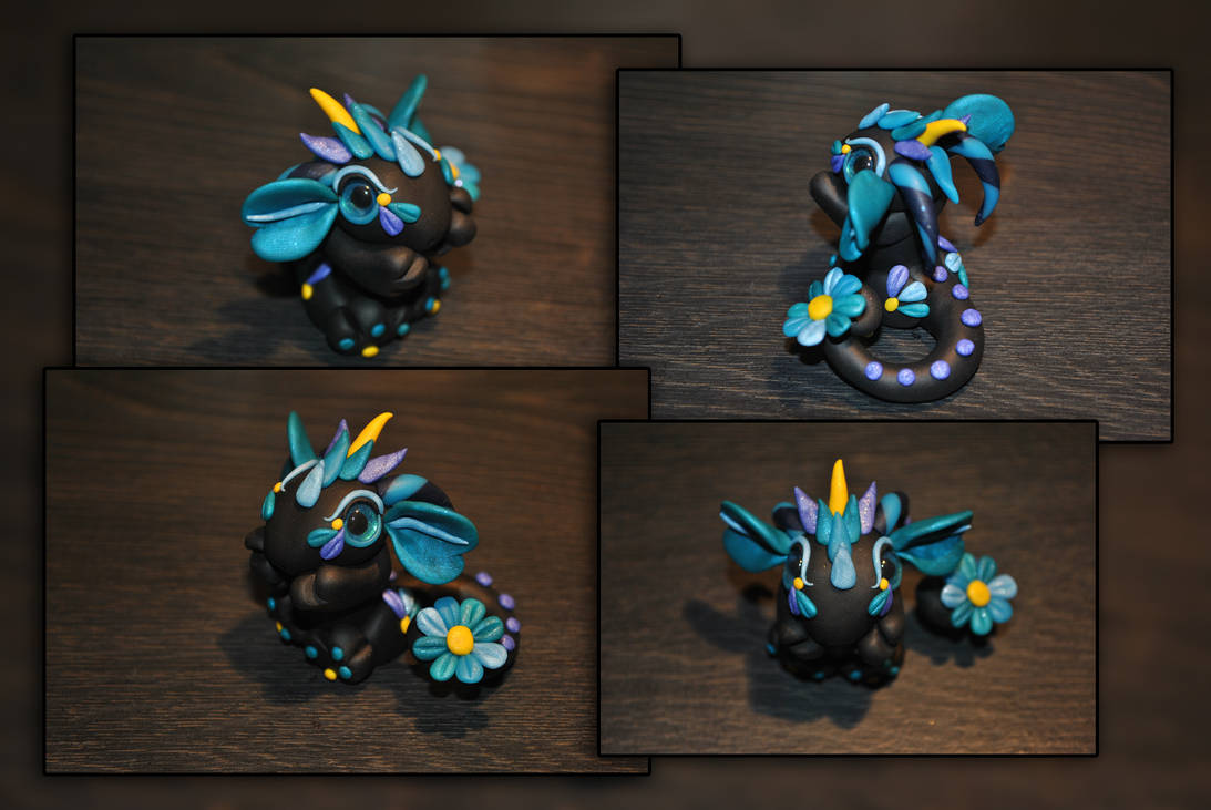 Linum the Baby Flower Dragon by KirstenBerryCrafts