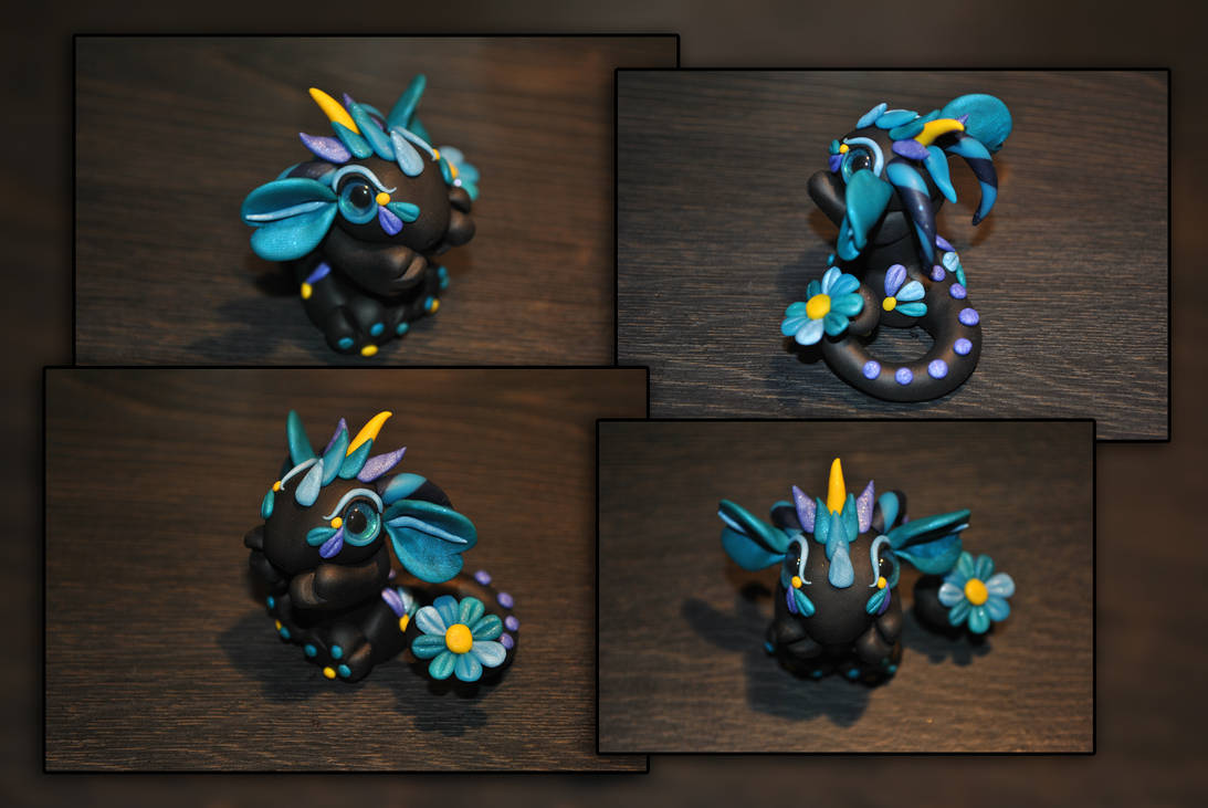 Linum the Baby Flower Dragon by KirstenBerryCrafts Linum the Baby Flower Dragon by KirstenBerryCrafts