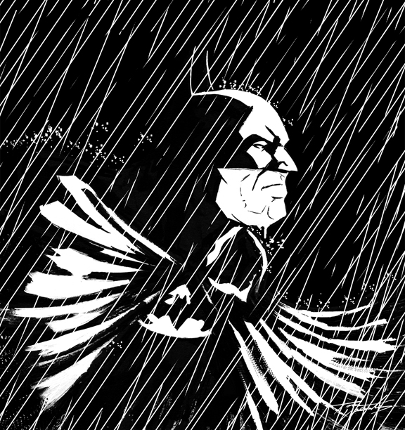 Batman in the Rain